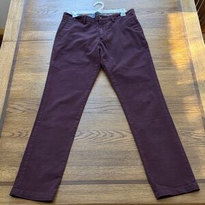 Banana Republic Men's Dark Burgundy Chinos